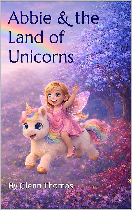 Children’s book cover – Abbie and the Land of Unicorns by Glenn Thomas